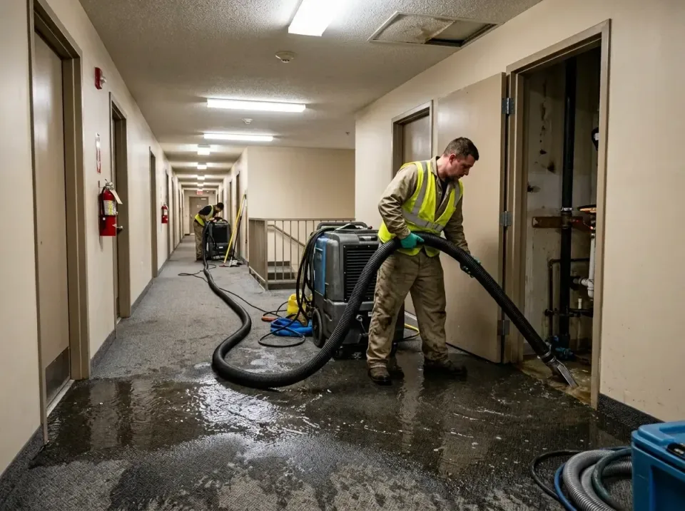 multi-unit-apartment-hallway-f-005 — frequently asked questions, Emergency Burst Pipe Water Extraction & Removal in Bolivar…